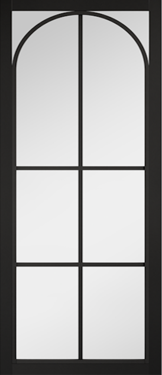 Astoria Black Clear Glass internal door