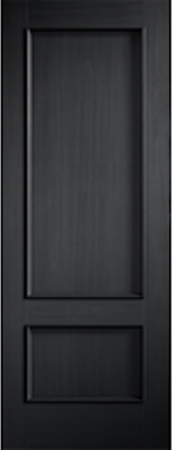 Murcia Black 2 panel prefinished fire door