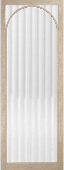 Melrose Blonde Oak Glazed Internal Door Reeded Glass