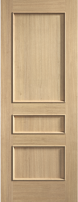 Toledo 3 panel Oak Fire door, prefinished.