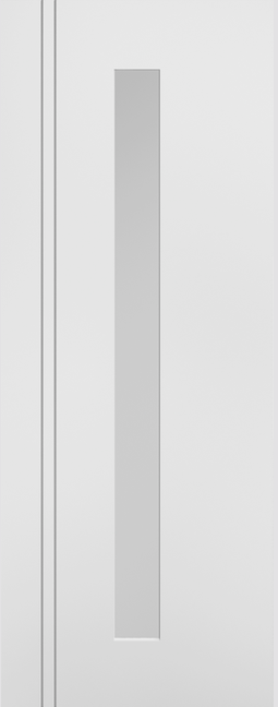 White Sierra Blanco 1 Long Light Glazed internal door