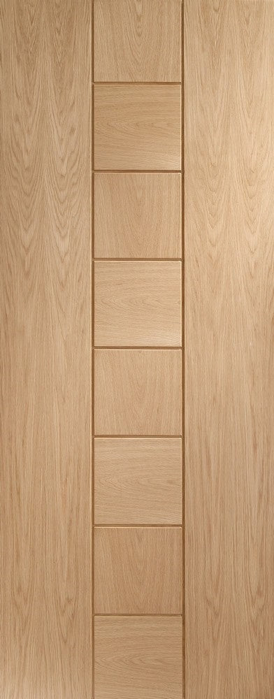 Messina internal oak door, unfinished.