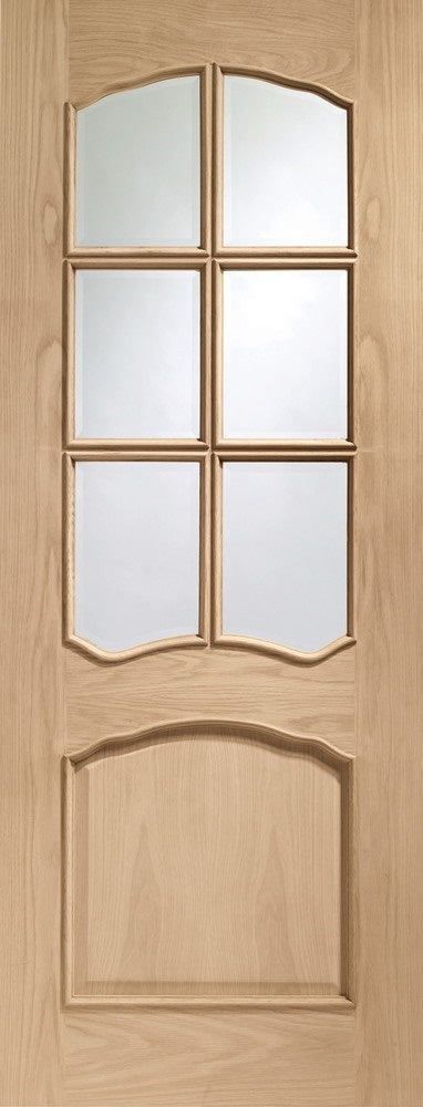 Kilburn 1 Light Internal Oak Door Unfinished Clear Glass